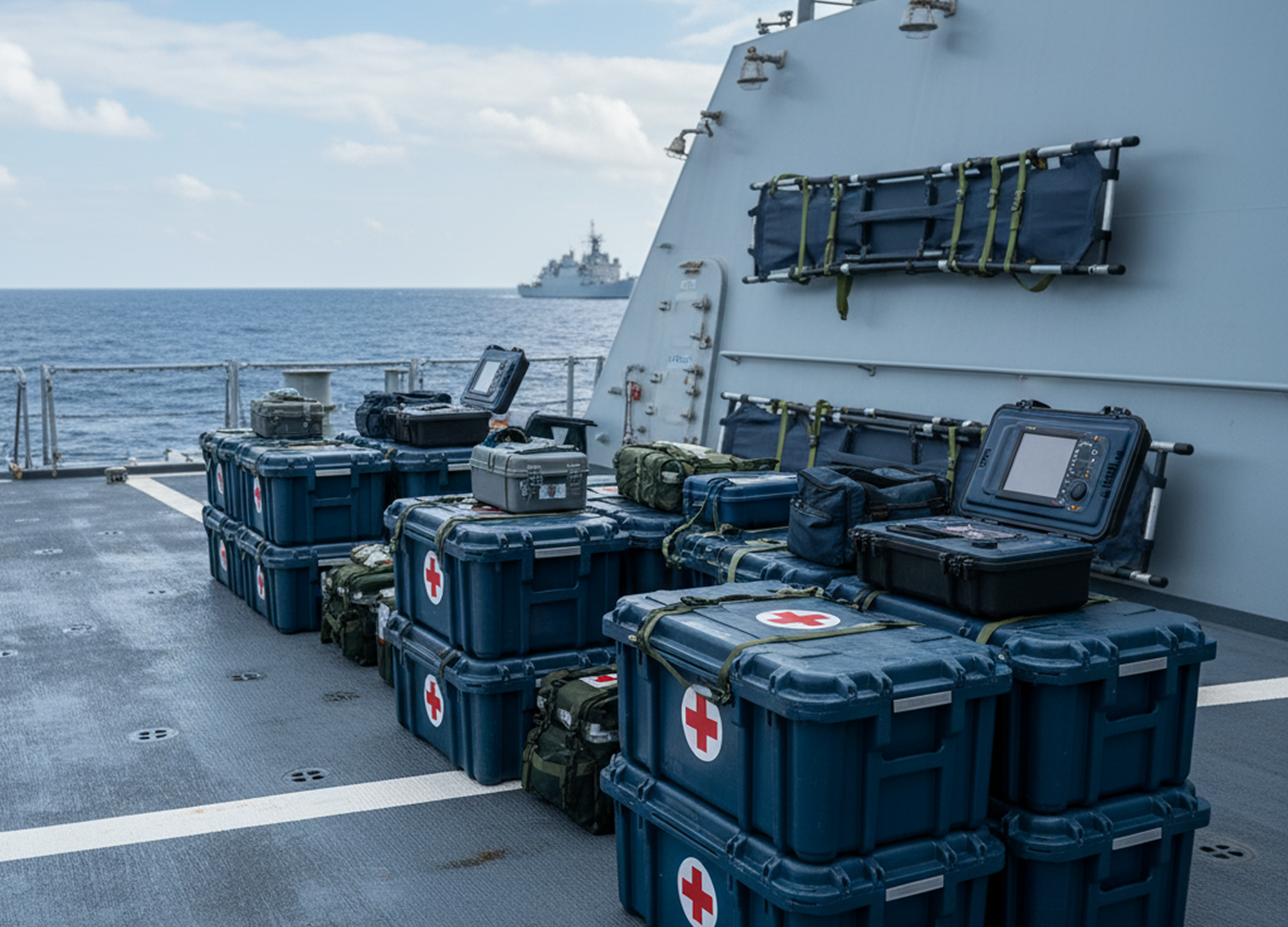 Supplied Medical Equipment for the Navy