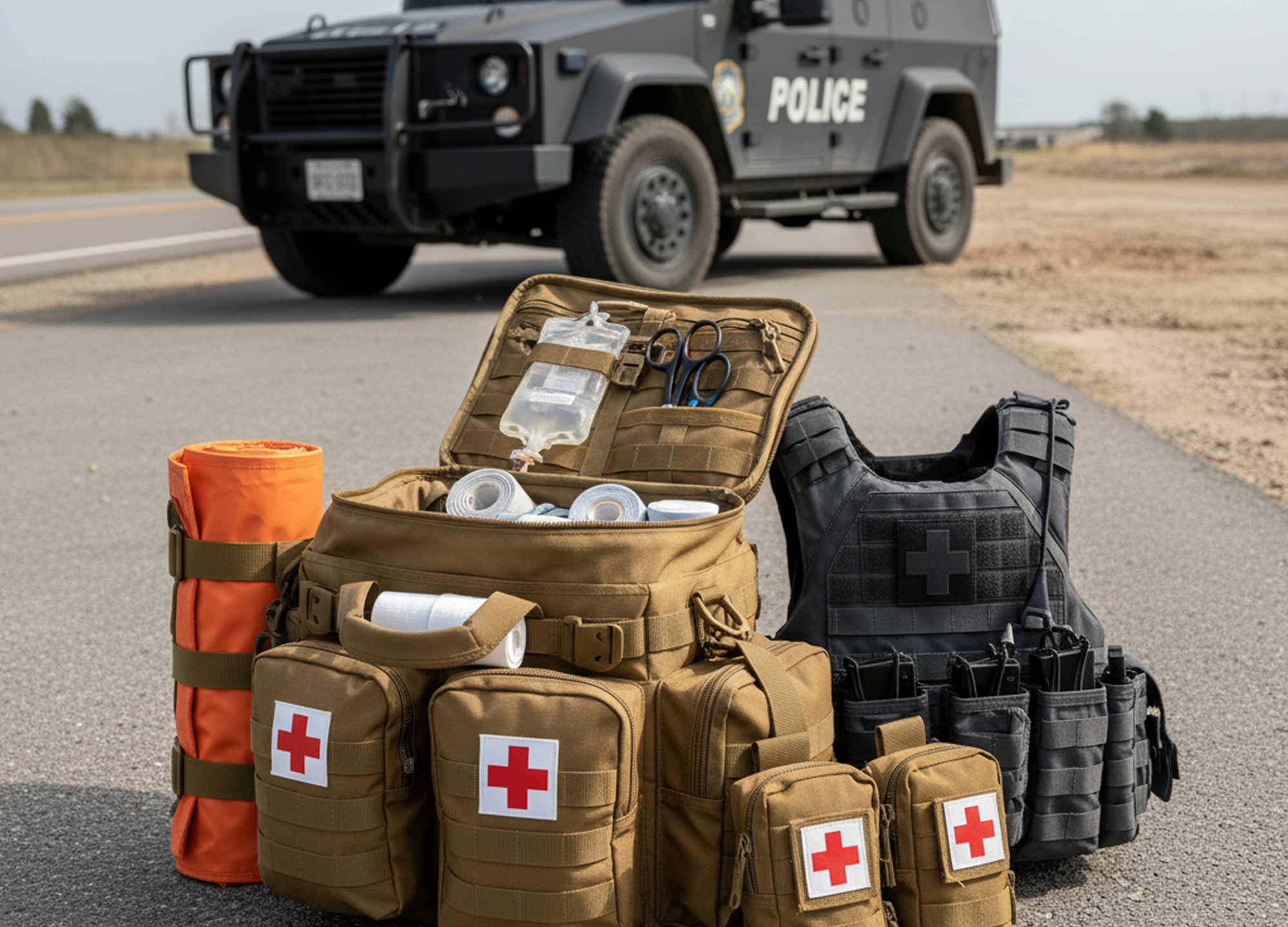 Supported Police Units with Medical Kits